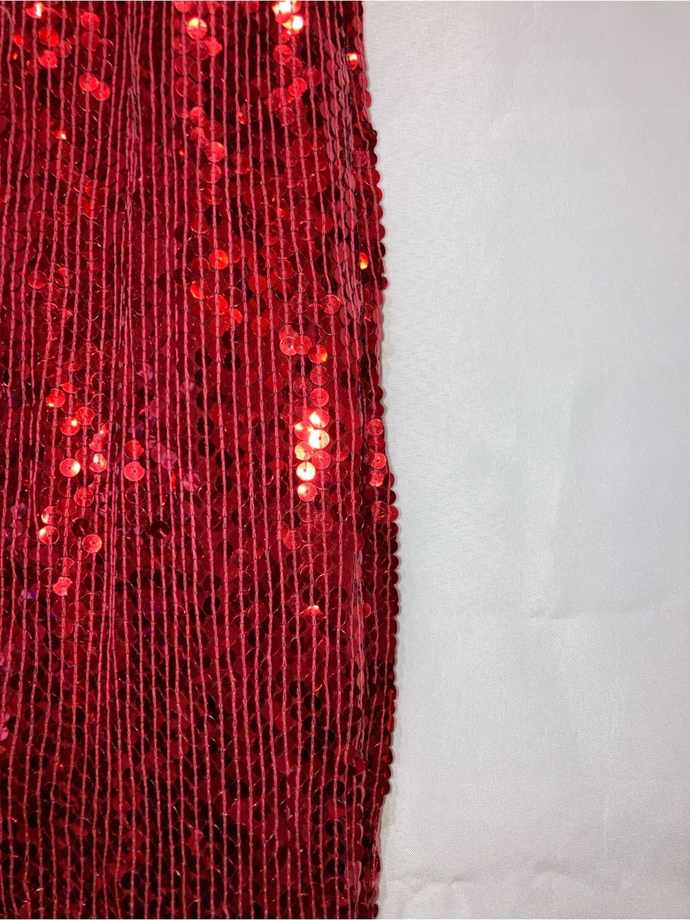 Expressions Red Sequin Strapless Slip Gown - Picture 2 of 7